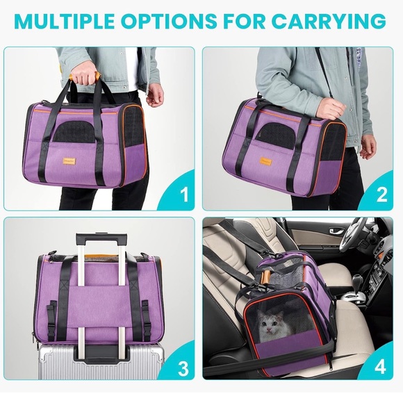 Small dog/ cat carrier bag - Picture 3 of 6